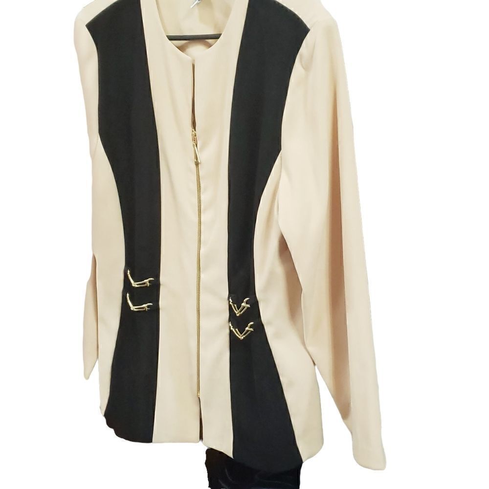 AMANDA SMITH Colorblock Coat Size 14 - Picture 6 of 15